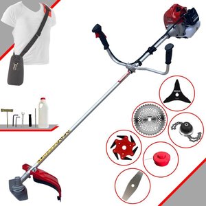 Roçadeira Profissional Kawashima Bcj620-l À Gasolina 2t 62cc 3hp com 6 Opções de Corte