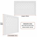 Ver imagem 2 de Cabeceira para Cama Box Casal Phili Facto Off White - Sallar Home