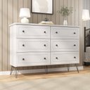 Ver imagem 1 de Cômoda para Quarto 6 Gavetas 95x136x43,3 C Fort Branco