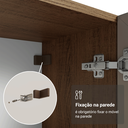 Ver mais imagens de Módulo Cristaleira 70 cm 2 Portas de Vidro Rustic/Crema Vik Madesa