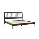 Ver imagem 2 de Cama King Frame 100 % Madeira Maciça Preto