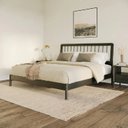 Ver imagem 4 de Cama King Frame 100 % Madeira Maciça Preto