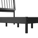 Ver imagem 5 de Cama King Frame 100 % Madeira Maciça Preto