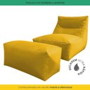 Ver imagem 4 de Cadeira Espreguiçadeira Poltrona Puff Solteiro Aconchegante Ambiente Externo Inteligente Decorativo