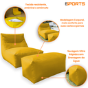 Ver imagem 6 de Cadeira Espreguiçadeira Poltrona Puff Solteiro Aconchegante Ambiente Externo Inteligente Decorativo