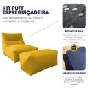 Ver imagem 5 de Cadeira Espreguiçadeira Poltrona Puff Solteiro Aconchegante Ambiente Externo Inteligente Decorativo