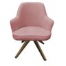 Cadeira Giratória Lara Suede Rose - Dominic Decor - 2