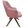 Cadeira Giratória Lara Suede Rose - Dominic Decor - 3