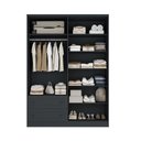 Ver imagem 2 de Guarda-Roupa 4 Portas 2 Gavetas Fort Cinza/Grafitto