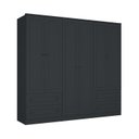 Ver imagem 3 de Guarda-roupa Casal 6 Portas 4 Gavetas Fort