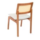 Ver imagem 2 de Kit 2 Cadeiras Veneza Madeira Maçicaalt 86 cm X 43cm x 55 cm Marrom/Offwhite