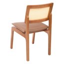 Ver imagem 2 de Kit 2 Cadeiras Veneza Madeira Maçica 86cm x 43cm x 55cm Marrom/Caramelo