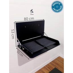 Fraldário Trocador Bebê Preto Berçário Condomínio Comércio - 4