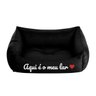 Kit Cama Pet Cachorro Gato Filhote Aqui É O Meu Lar:Preto - 1