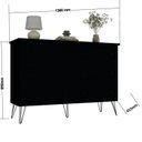 Ver imagem 3 de Cômoda para Quarto 6 Gavetas 95x136x43,3 cm Fort Cinza/Grafitto