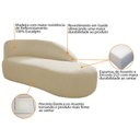 Ver imagem 4 de Divã Recamier Curvo Luna 160cm Lado Direito Suede Bege