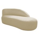 Ver imagem 1 de Divã Recamier Curvo Luna 160cm Lado Direito Suede Bege