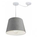 Ver imagem 3 de Lustre Pendente Cone com Desvio Md-4274 Cúpula 30/30x40cm Rustico Cinza - Bivolt