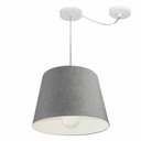 Ver imagem 1 de Lustre Pendente Cone com Desvio Md-4274 Cúpula 30/30x40cm Rustico Cinza - Bivolt