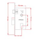 Ver imagem 2 de Fechadura Externa Pado Ascot Grafite Polido 55mm Ascot Externa Gp