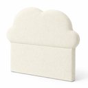 Ver imagem 5 de Cabeceira Infantil Cama Solteiro 120cm Orgânica Curva Nuvem Bouclê Off White - Montanari's Decor