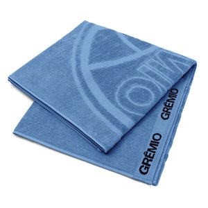 Toalha de Banho Buettner Jacquard Veludo Futebol Gremio 70cmx140m Azul