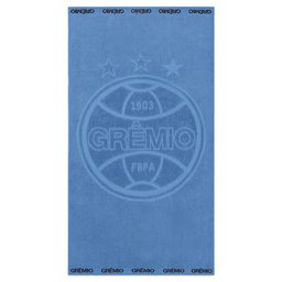 Toalha de Banho Buettner Jacquard Veludo Futebol Gremio 70cmx140m Azul - 2