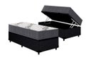 Ver imagem 6 de Cama Box Baú Solteiro: Colchão Anatômico Ortobom D33 / Ep Airtech 100 + Base Crc Courano Black(