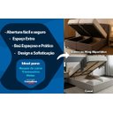 Ver imagem 7 de Cama Box Baú Solteiro: Colchão Anatômico Ortobom D33 / Ep Airtech 100 + Base Crc Courano Black(