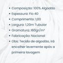 Ver imagem 2 de Tecido Malha de Algodão Meia Malha Tubular 100% Algodão 1,00x1,20m:rosa Claro