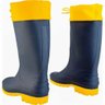 Bota Pvc 37-38 Azul-amarela Cano Médio Polaina com Forro Vonder - 9