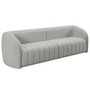 Ver imagem 6 de Conjunto Sala de Estar Sofá 332cm 4 Lugares e Poltrona Adam Veludo Cinza Claro G45 - Gran Belo Conju