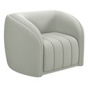 Ver imagem 7 de Conjunto Sala de Estar Sofá 332cm 4 Lugares e Poltrona Adam Veludo Cinza Claro G45 - Gran Belo Conju