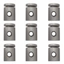 Ver imagem 1 de Kit-9 Desviador de Cabo Para Lustres e Pendentes e Luminária MD-6005/9 - Prata