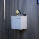 Ver mais imagens de Kit Gabinete Banheiro em MDF com Espelheira Veneto Branco