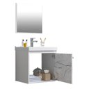 Ver imagem 3 de Kit Gabinete Banheiro em MDF com Espelheira Veneto Branco
