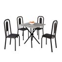 Ver imagem 2 de Conjunto Sala de Jantar com 4 Cadeiras Lívia Preto