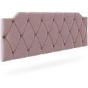 Ver imagem 1 de Cabeceira Kelly Box Estofada Painel Quarto Queen 1,40 Suspensa Almofadada Luxo Rosa - Pc Móveis