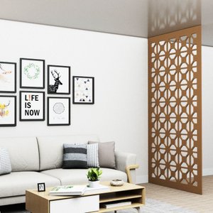 Painel Vazado Divisória Mdf Madrid Crú - 0,90x2,70m