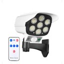 Ver imagem 6 de Luminaria Solar Camera Falsa Com Controle Sensor de Proximidade 77 Leds 3 funções Movimento