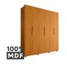 Guarda-Roupa Casal 6 Portas 4 Gavetas 100% MDF com Pés Matisse - 13