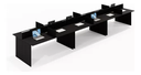 Ver imagem 2 de Mesa Estação de Trabalho 12 Lugares 5.40x1,20 Preta Atacadão Moveis Escritório