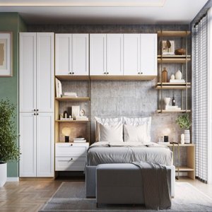 Guarda-roupa Closet Modulado Americano 9 Peças 100% Mdf