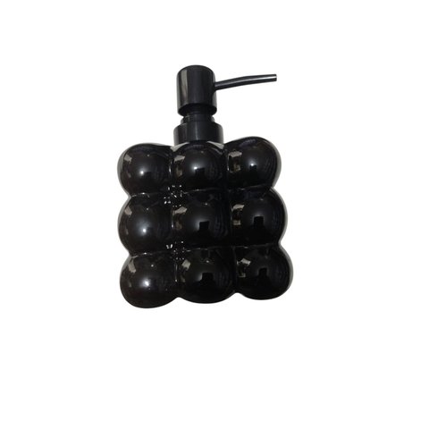 Porta Sabonete Líquido Cerâmica 420 Ml: Preto