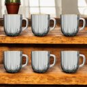 Ver imagem 3 de Jogo de 6 Xícaras em Cristal com Borda Dourada 280ml