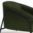 Ver mais imagens de Poltrona Sala Decorativa Kit 2 Stella Base Alta Tubo Preto Sintético Pu D03 - D’Rossi