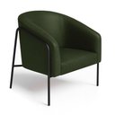 Ver imagem 5 de Poltrona Sala Decorativa Kit 2 Stella Base Alta Tubo Preto Sintético Pu D03 - D’Rossi