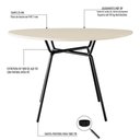 Ver imagem 5 de Conjunto Mesa de Jantar Soho Orgânica C/ 04 Cadeiras Next Est.preta - Ciliegio e Areia