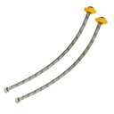 Ver imagem 1 de Engate Rabicho Par Mangueira Flexivel Trançado Conexao Femea Misturador Monocomando Agua Fria Quente