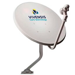 Antena Vivensis 60cm Monoponto Banda Ku Chapa - Md60 - 1